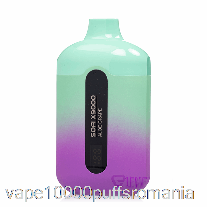 Vape Romania Sofi X9000 0% Zero Nicotina Inteligent De Unică Folosință Aloe Grape